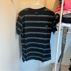 Striped Black and Blue Men's Tee